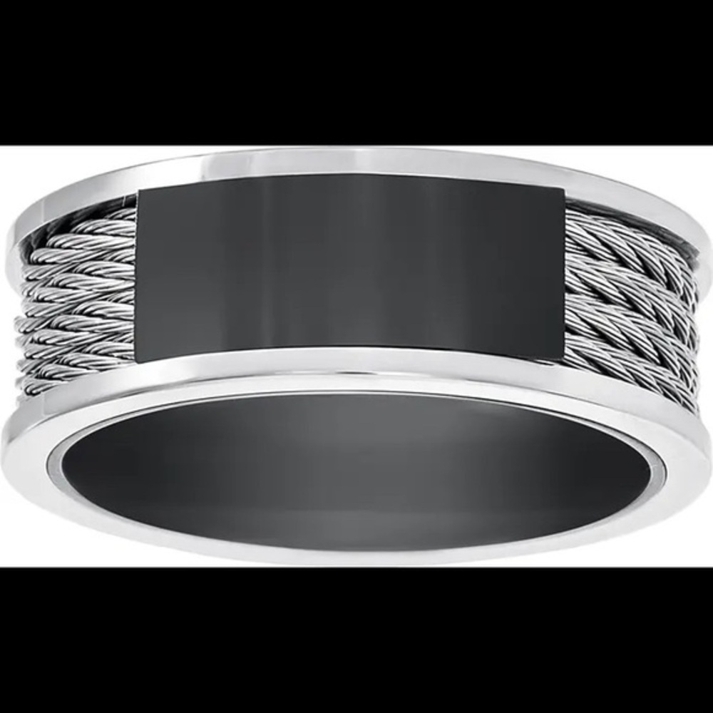 STEVE MADDEN Stainless Steel Two-Toned Wired Band